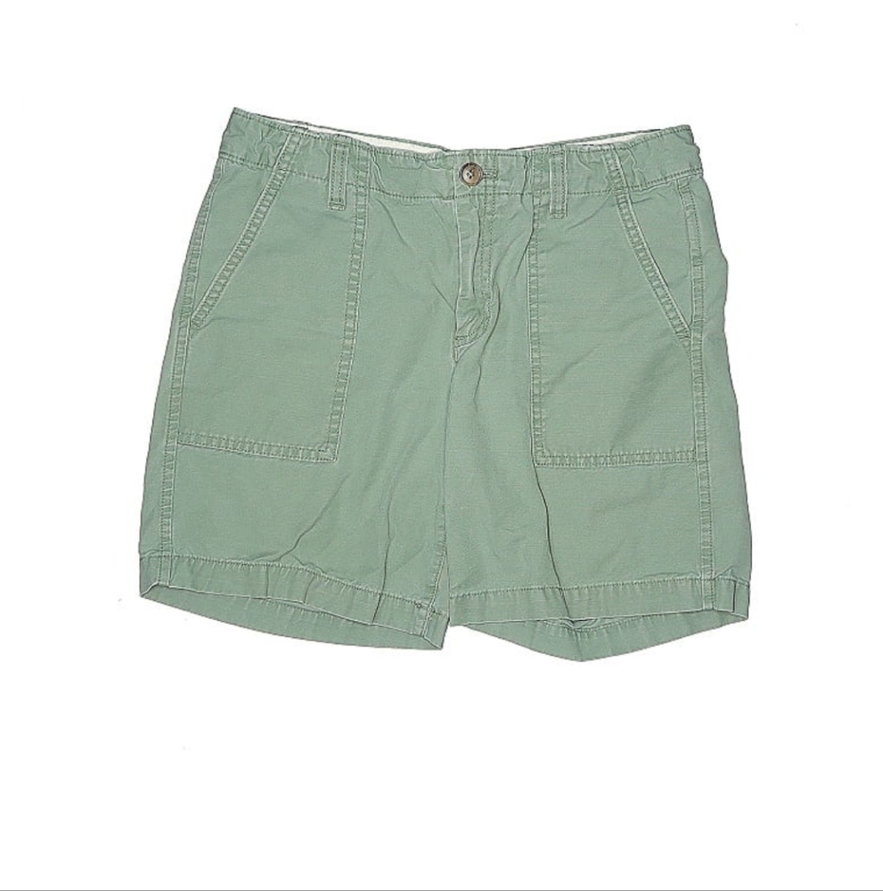 GAP Green Cargo Shorts Lightweight Cotton